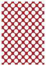 Printed Wafer Paper - Large Polkadot Red